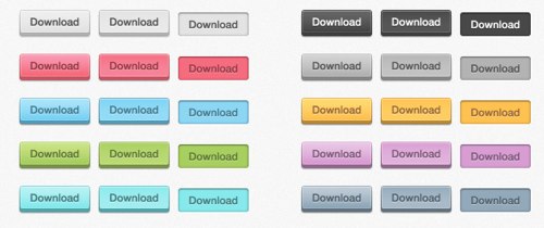 Psd アクセントの効いた3d風ボタン素材 Web活メモ帳